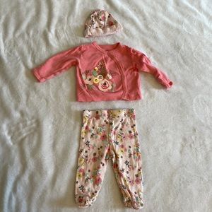 Gerber * 0-3 Month * 3 Piece Matching Set